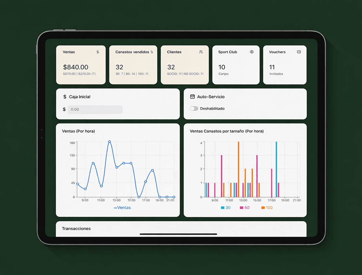 R&O Golf Range - Driving Range Management System